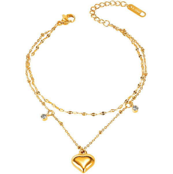 Náramok na nohu z chirurgickej ocele ALEJMA 63989415