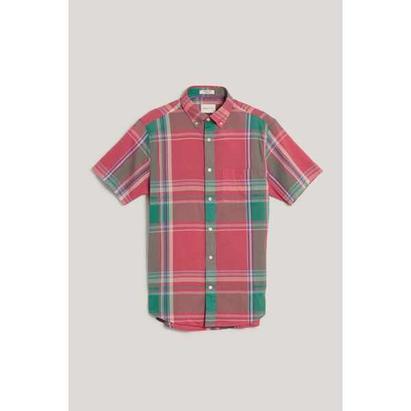 KOŠEĽA GANT REG INDIAN MADRAS SS SHIRT WATERMELON RED 62916412