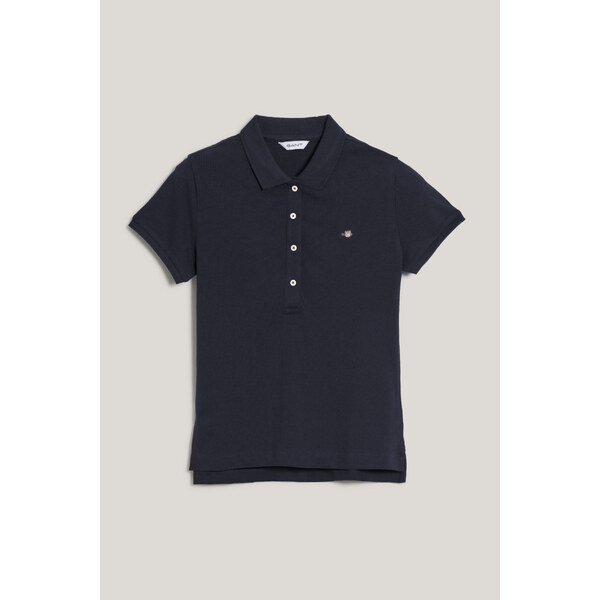 POLOKOŠEĽA GANT SLIM SHEILD CAP SLEEVE PIQUE POLO EVENING BLUE 62916413