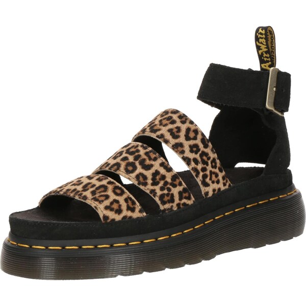 Dr. Martens Sandále Clarissa II Quad kapučíno / svetlohnedá / žltá / 64009305