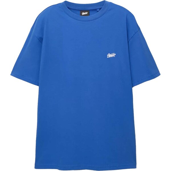 Pull&Bear Tričko STWD modrá / biela 64167196