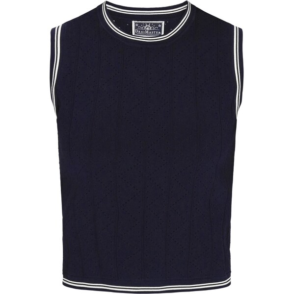 DreiMaster Maritim Vyšívaný top Nautical námornícka modrá / biela 65876229