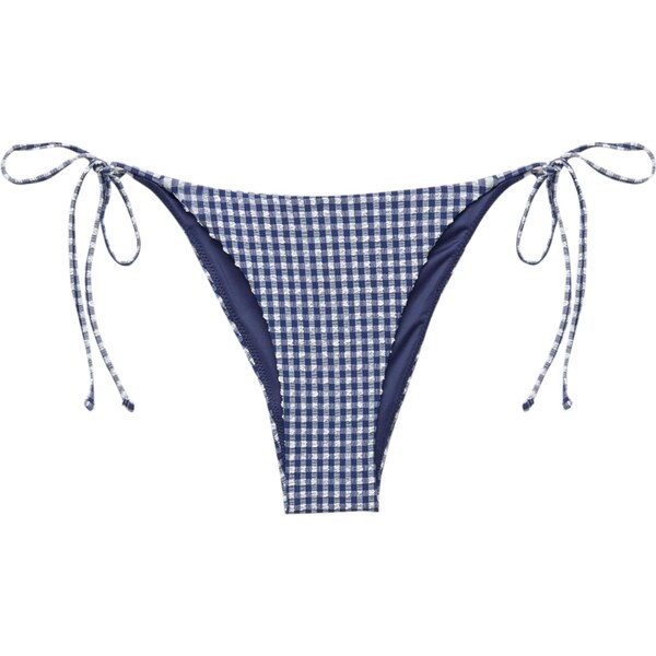 Pull&Bear Bikinové nohavičky námornícka modrá / biela 65880411