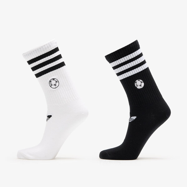 adidas Originals adidas Football Crew Socks 2-Pack White/ Black M 64025935