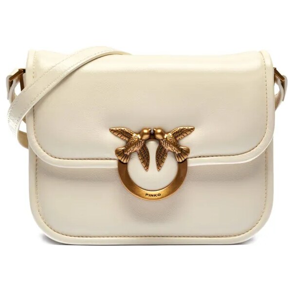 Pinko Kožená kabelka na rameno LOVE BOX MINI 64005785