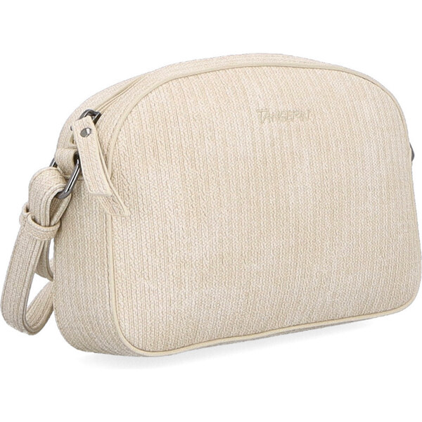 Kabelka zo syntetickej kože crossbody Tangerin béžová 7012 BE 64020659