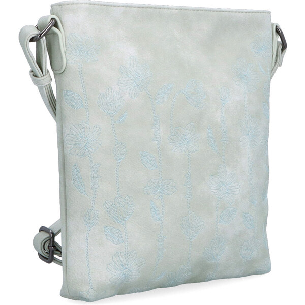 Kabelka zo syntetickej kože crossbody Indee sivá 6329 S 64020748