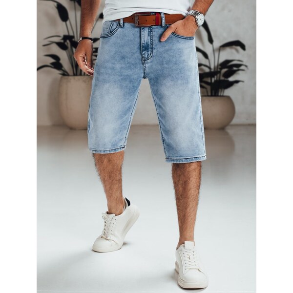 Dstreet Moderné modré rifľové kraťasy 64012677
