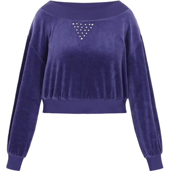 faina Mikina Fashion Look námornícka modrá / strieborná 65876597