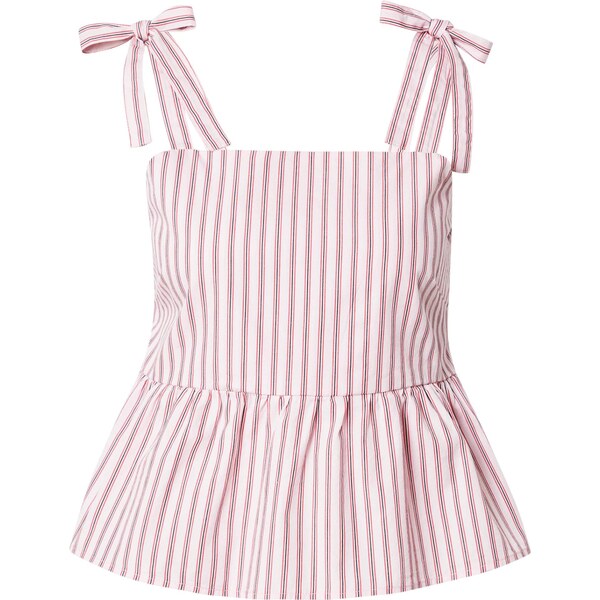 PIECES Top PCTaelyn pastelovo ružová / tmavoružová / čierna 64018917