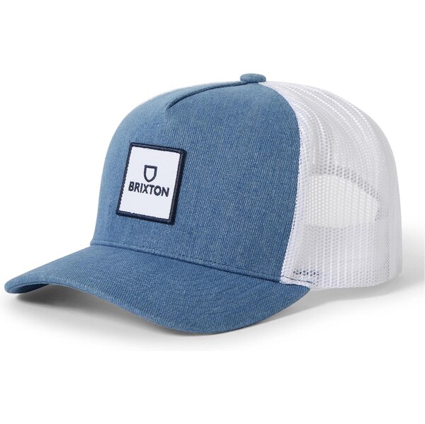 Brixton Čiapka ALPHA modrá denim / biela 64018974