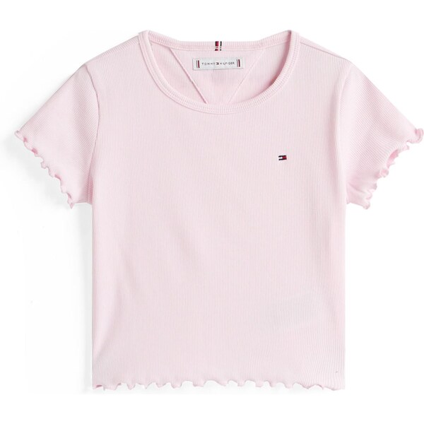 TOMMY HILFIGER Tričko ESSENTIAL námornícka modrá / rosé / červená / 64019260