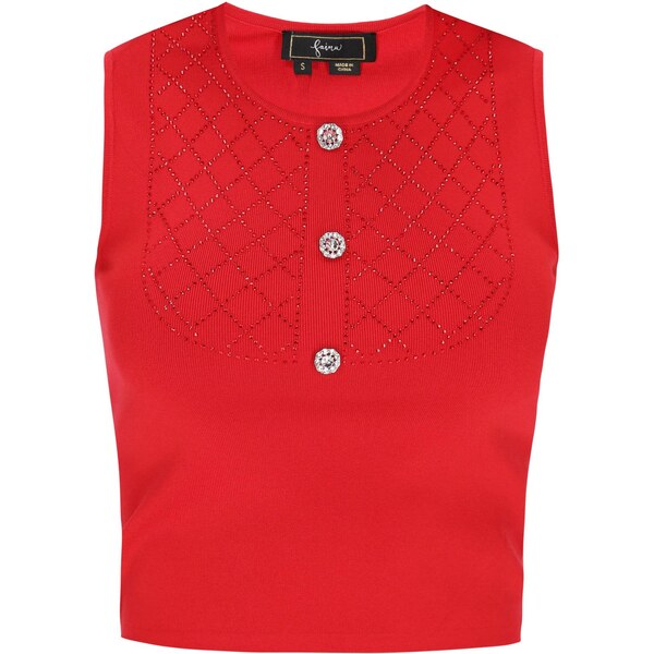 faina Vyšívaný top Fashion Look červená 65875705