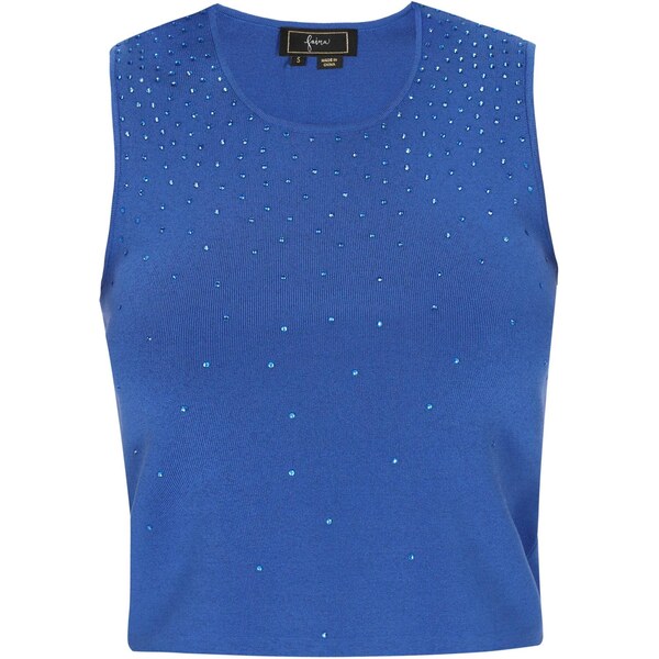 faina Vyšívaný top kobaltovomodrá 65875710