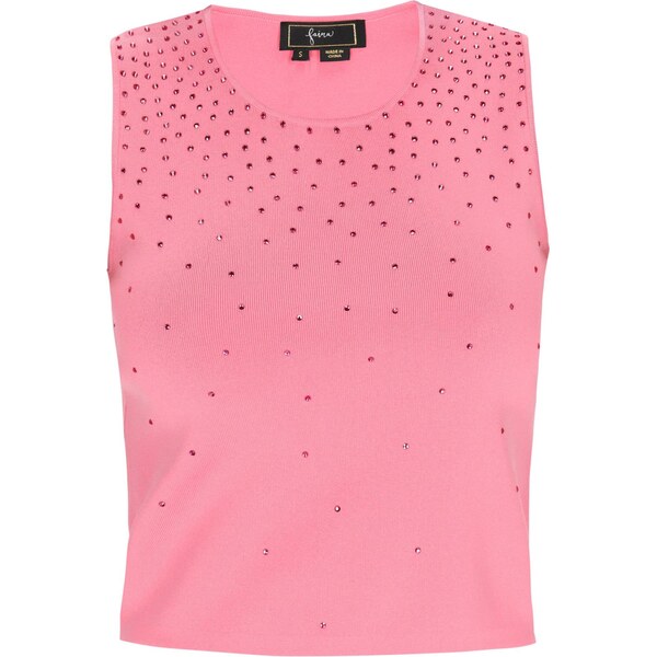 faina Vyšívaný top Fashion Look svetloružová 65875728