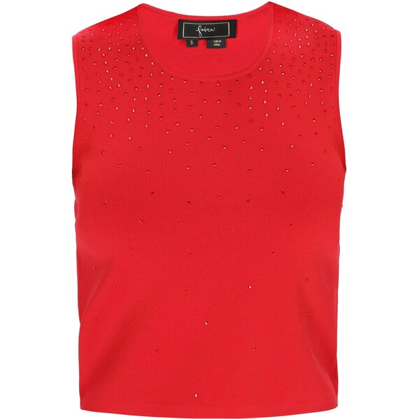 faina Vyšívaný top Fashion Look červená 65875726