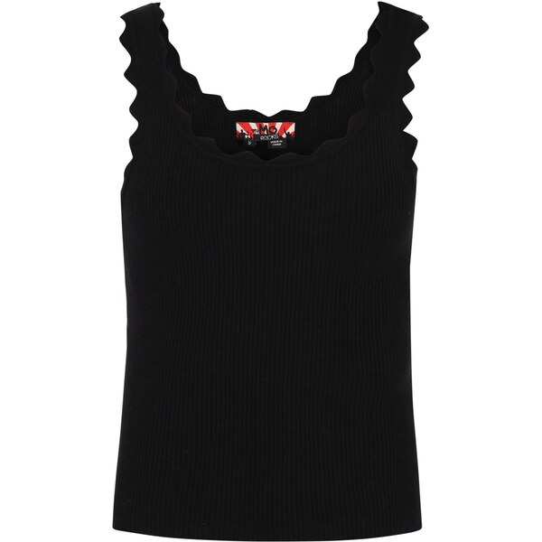 MYMO Vyšívaný top čierna 65772611