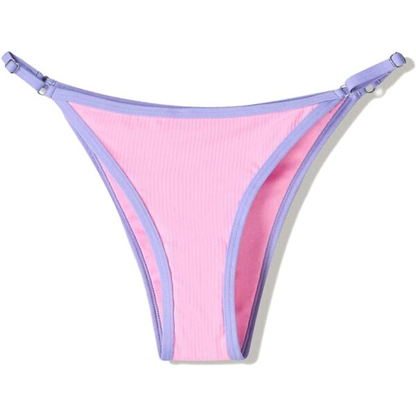 Bershka Bikinové nohavičky levanduľová / ružová 65880654