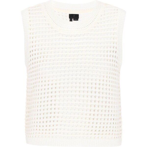 DreiMaster Klassik Pletená vesta biela 65648755