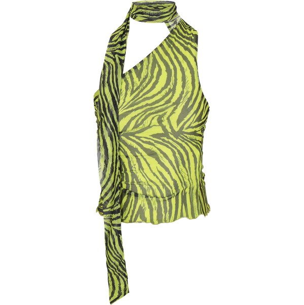 myMo ROCKS Top Fashion Look trávovo zelená / čierna 66007778