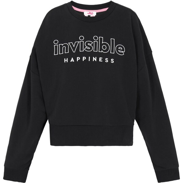 MYMO Mikina Back To School béžová / čierna 65215918