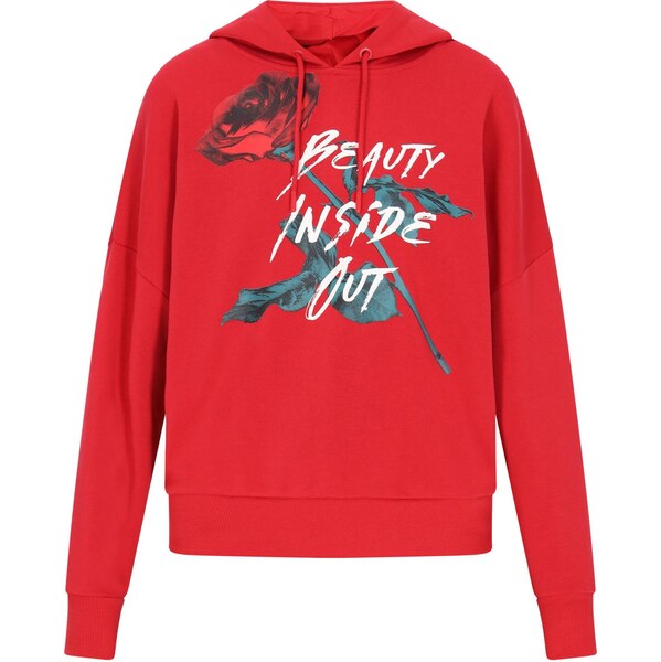 myMo ROCKS Mikina petrolejová / červená / čierna / biela 65876328