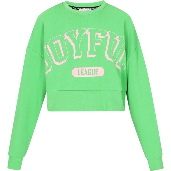 myMo ATHLSR Mikina Back To School svetlozelená / ružová 65694058