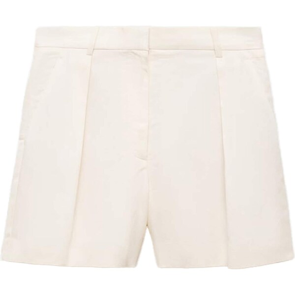 MANGO Plisované nohavice biela 64063274