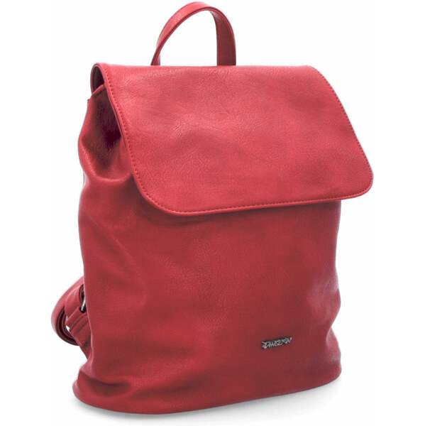 Mestský batoh zo syntetickej kože Tangerin červená 8006 CV 64019651