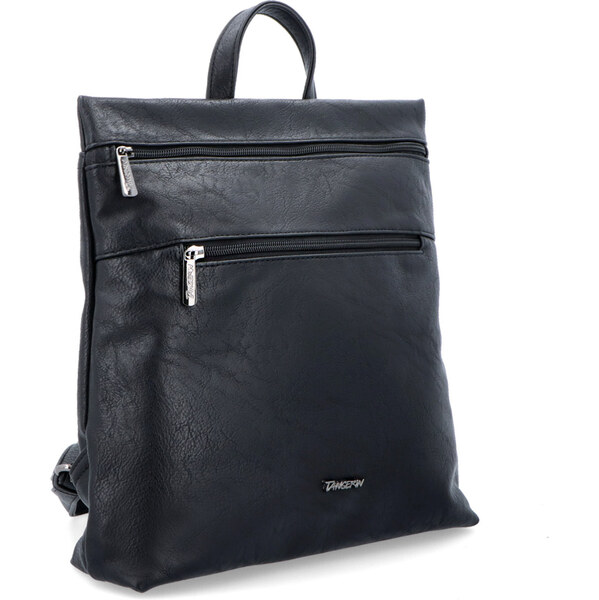 Mestský batoh zo syntetickej kože Tangerin čierna 8032 C 64019855