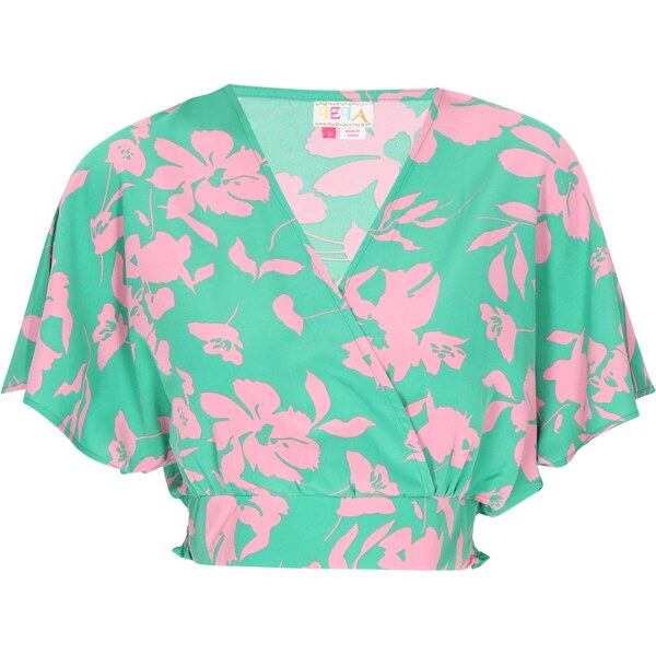 IZIA Top Fashion Look tyrkysová / svetloružová 65876821