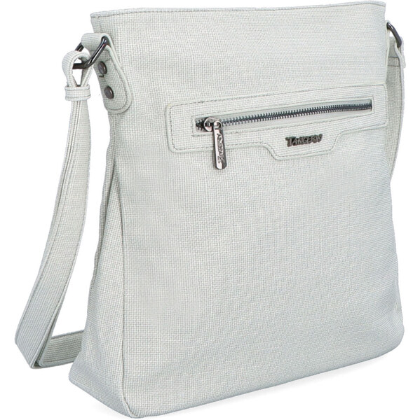 Kabelka zo syntetickej kože crossbody Tangerin sivá 7004 SS 64020000