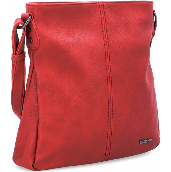 Kabelka zo syntetickej kože crossbody Tangerin červená 8003 CV 64020022