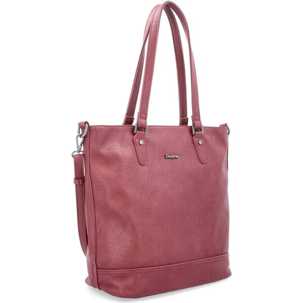 Kabelka zo syntetickej kože cez rameno Tangerin vínová 8034 BO 64020024