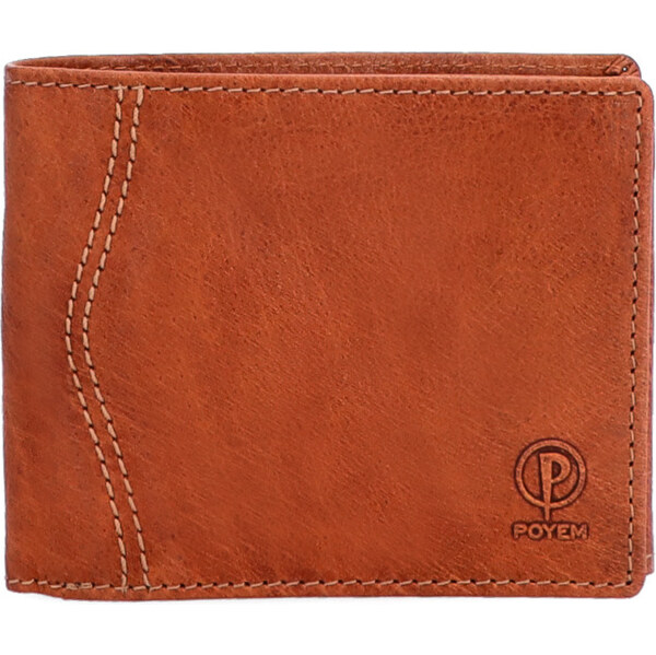 Pánska kožená peňaženka Poyem koňaková 5232 Poyem KO 64020128