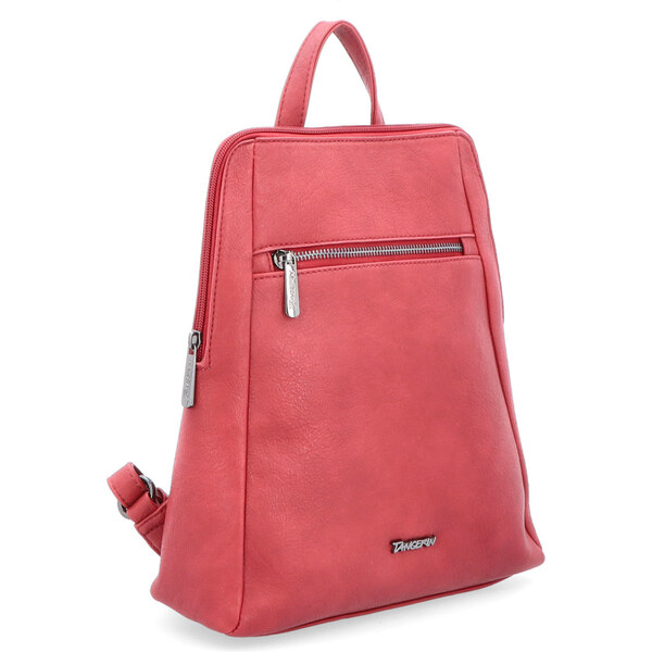 Mestský batoh zo syntetickej kože Tangerin červená 8027 CV 64020158
