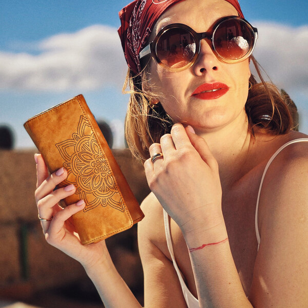 Dámska kožená peňaženka Noelia Bolger žltá 5121 NB ZLU 64020147