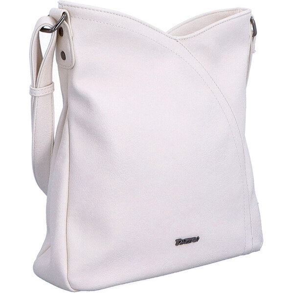 Kabelka zo syntetickej kože crossbody Tangerin krémová 8023 K 64020159