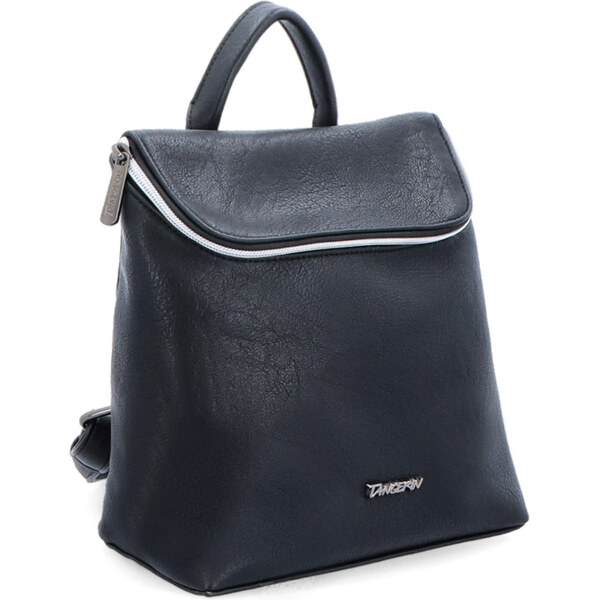 Mestský batoh zo syntetickej kože Tangerin čierna 8038 C 64020183