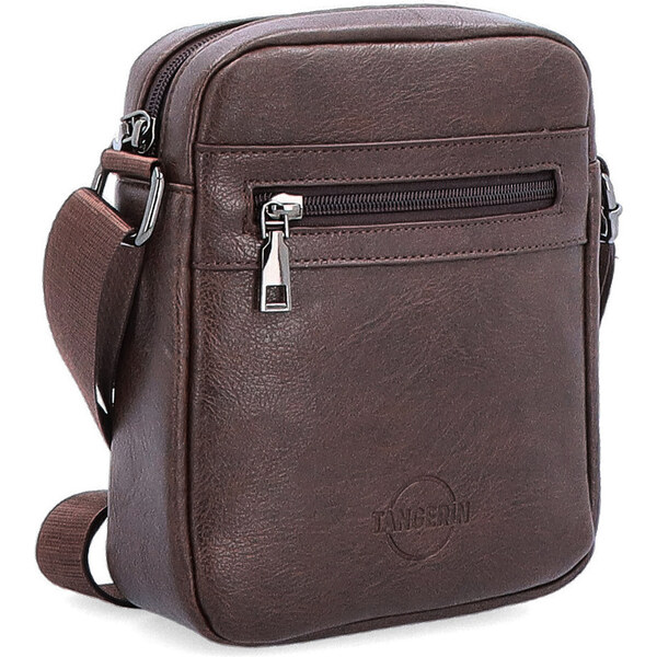 Pánska taška zo syntetickej kože Tangerin hnedá 2320 H 64020191