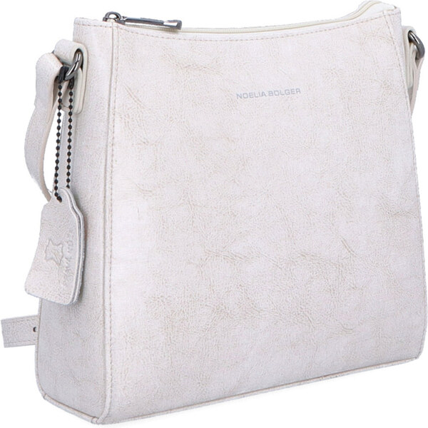 Kožená kabelka crossbody Noelia Bolger biela NB 0079 OW 64020224