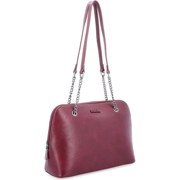 Kabelka zo syntetickej kože cez rameno Le Sands vínová 7715 BO 64020283