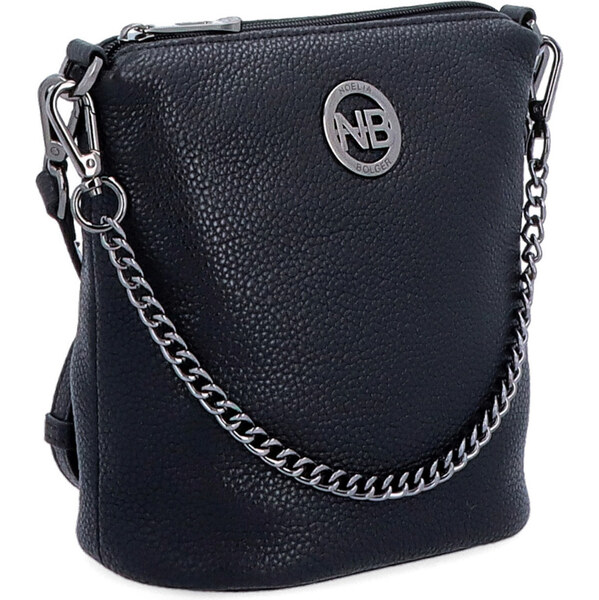 Kožená kabelka crossbody Noelia Bolger čierna NB 3016 C 64020279