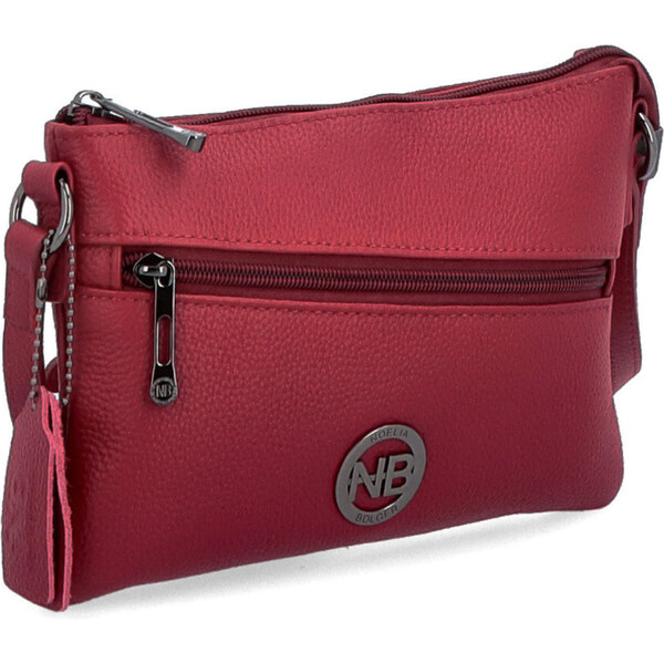 Kožená kabelka crossbody Noelia Bolger červená NB 3018 CV 64020309