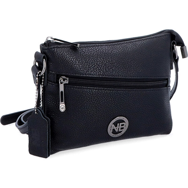 Kožená kabelka crossbody Noelia Bolger čierna NB 3018 C 64020310
