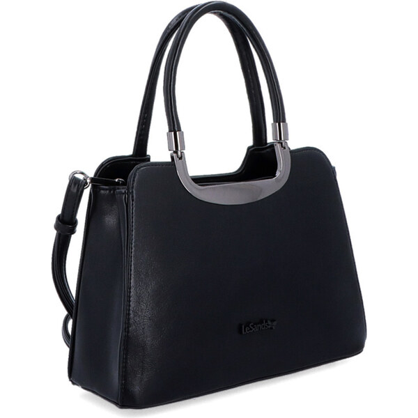 Kabelka zo syntetickej kože do ruky Le Sands čierna 7702 C 64020317