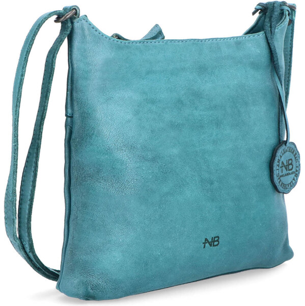 Kožená kabelka crossbody Noelia Bolger zelená NB 2404 TYR 64020338