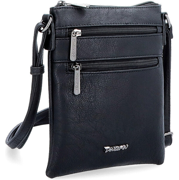 Kabelka zo syntetickej kože crossbody Tangerin čierna 8047 C 64020334