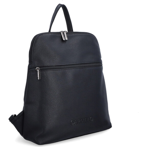 Mestský batoh zo syntetickej kože Carmelo čierna 4325 C 64020349