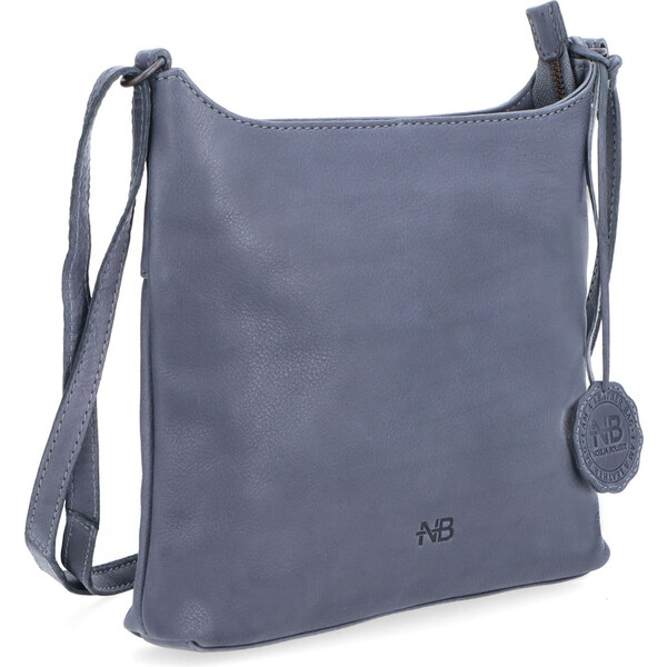 Kožená kabelka crossbody Noelia Bolger modrá NB 2404 JE 64020353